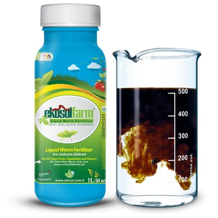 EKOSOLFARM SIVI SOLUCAN GÜBRESİ 1 LİTRE LIQUID WORM FERTILIZER