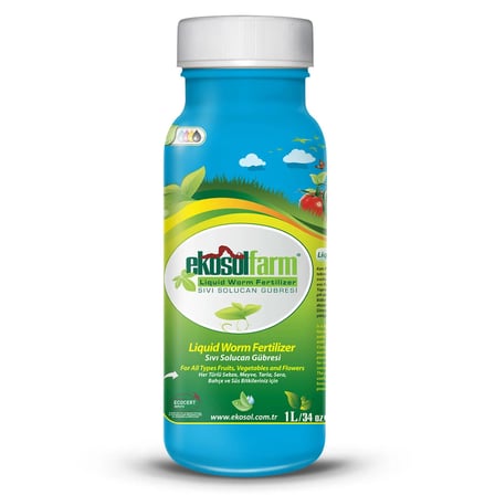 EKOSOLFARM SIVI SOLUCAN GÜBRESİ 1 LİTRE LIQUID WORM FERTILIZER