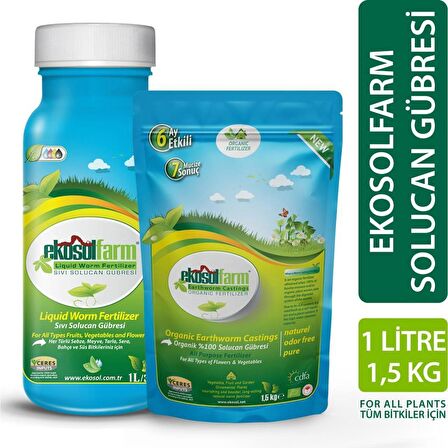 EKOSOLFARM SIVI SOLUCAN GÜB.RESİ 1 LİTRE+1,5 KG