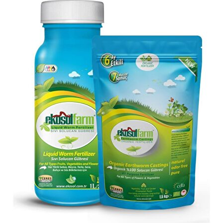 EKOSOLFARM SIVI SOLUCAN GÜB.RESİ 1 LİTRE+1,5 KG