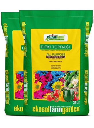 EKOSOLGARDEN BİTKİ TOPRAGI 2X20 LT