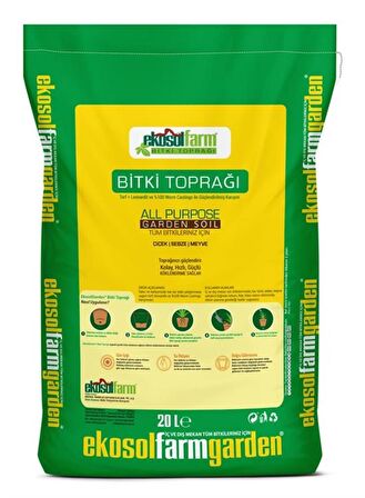 EKOSOLGARDEN BİTKİ TOPRAGI 2X20 LT