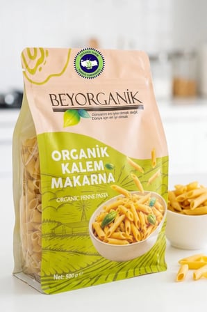Organik Kalem Makarna  500gr  