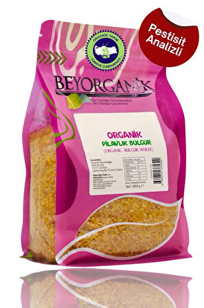 Organik Pilavlık Bulgur 1kg (PESTİSİT VE AFLATOKSİN ANALİZLİ)