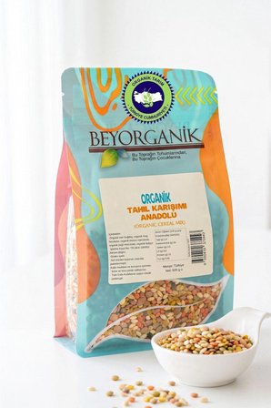 Organik Çorbalık Tahıl Karışımı Anadolu 500gr (PESTİSİT VE AFLATOKSİN ANALİZLİ)