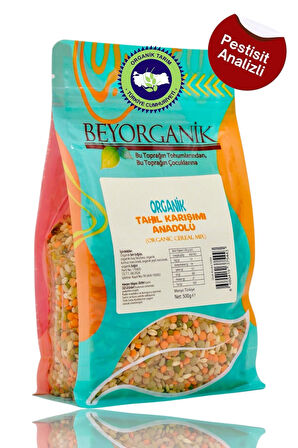 Organik Çorbalık Tahıl Karışımı Anadolu 500gr (PESTİSİT VE AFLATOKSİN ANALİZLİ)