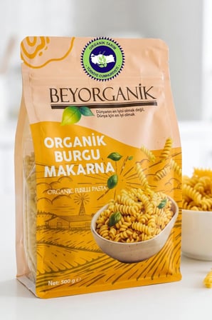 Organik Burgu Makarna 500gr 