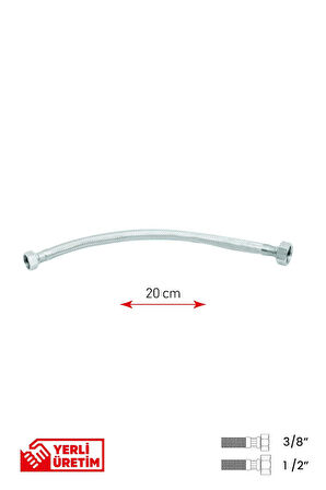 Bağlantı Hortumu 3/8'1/2 30 cm