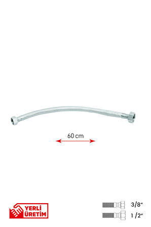 Bağlantı Hortumu 3/8'1/2 60 cm