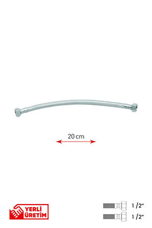 Bağlantı Hortumu 1/2'1/2 20 cm