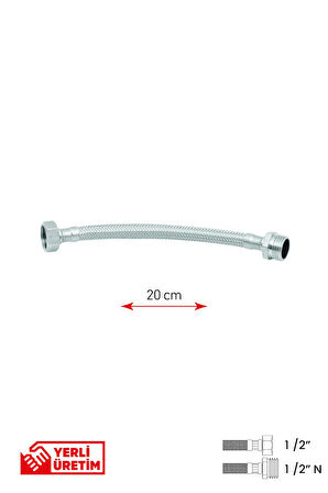 Bağlantı Hortumu 1/2'1/2 N 20 cm