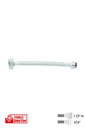 Bağlantı Hortumu 1/2' N ' -3/4'  20 cm