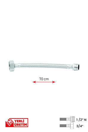Bağlantı Hortumu 1/2' N ' -3/4'  70 cm