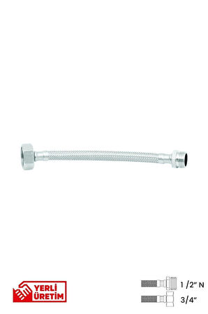 Bağlantı Hortumu 1/2' N ' -3/4'  80 cm