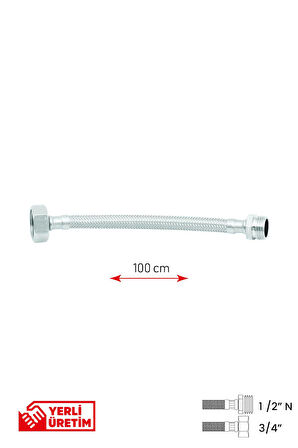 Bağlantı Hortumu 1/2' N ' -3/4'  100 cm