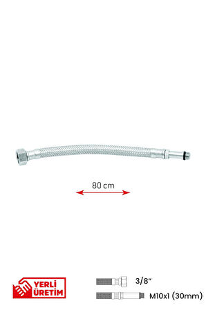 Bağlantı Hortumu 3/8' ' -M10x1 (30mm) 80 cm