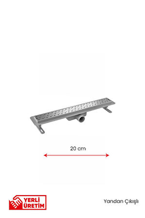 Lineer Süzgeç - Yan Çıkışlı- Seramik Uyumlu(20 cm)