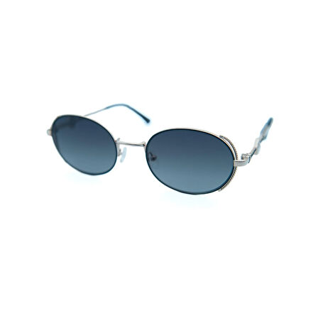 Ferfarini FF 1484 410 54 Kadın Oval Gri Metal Güneş Gözlüğü