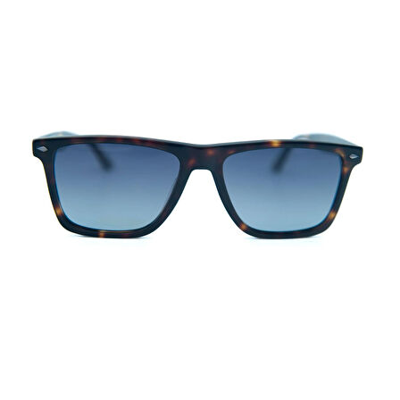 Ferfarini FF 1513 260P 55 Polarize Unisex Kare Kırçıllı Kahverengi Kemik Güneş Gözlüğü