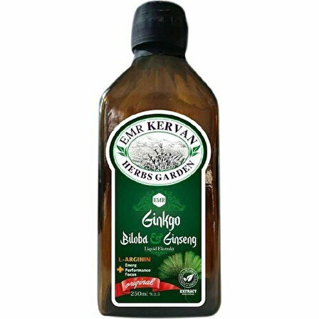 KERVAN GİNKGO BİLOBA & GİNSENG AROM. BİTK. SUYU *250* ML