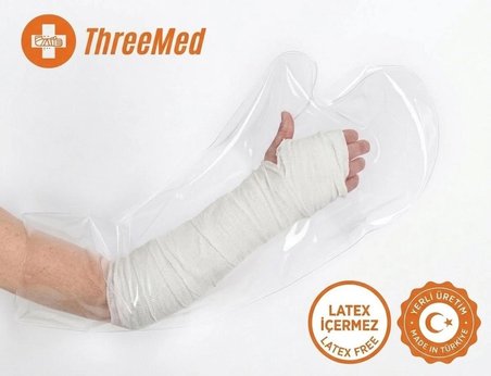 Alçı ve Bandaj Koruyucu - Yetişkin Kol Su Geçirmez Her Islak Alanda Kullanım Kırık Bandaj gibi Durumlar İçin Banyo ve Duş Ürünü Alçı Bonesi