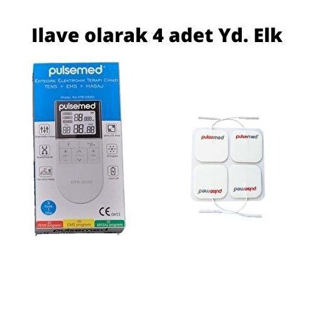 Pulsemed Tens Cihaz Tens-Ems-Masajı ve 4'lü Yedek Pedi