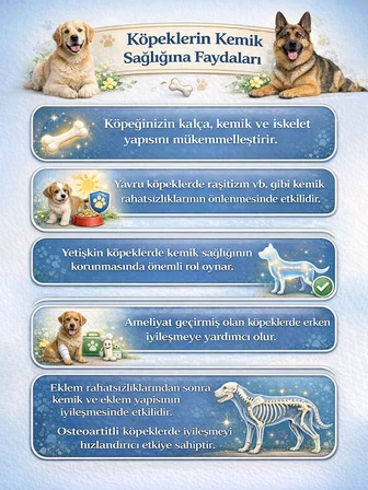 Köpek Glucorun Glukozamin Takviyesi – Eklem ve İskelet Desteği 90 Tablet