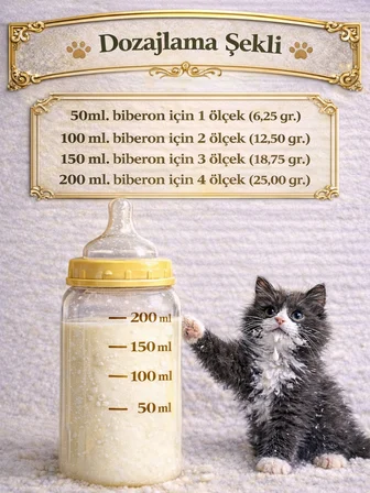 Yavru Kediler İçin Süt Tozu 250 gr
