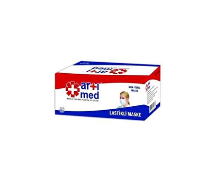 Artımed Lastikli Tıbbi Maske 50 Adet