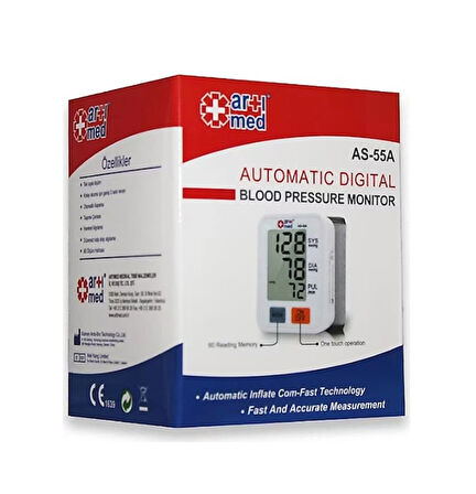 ArtıMed AS-55A Konuşan Bilekten Tansiyon Ölçer