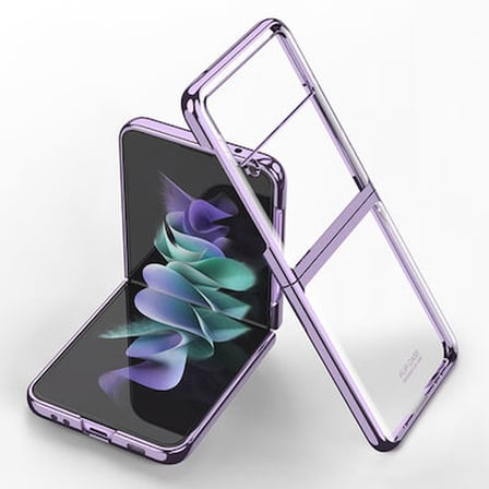 Lexroo Galaxy Z Flip 3 Kıpta İnce Kılıf - Siyah