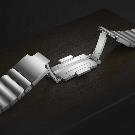 Xiaomi Amazfit Pace Uyumlu KRD-35 22mm Metal Zore Kordon-Gümüş