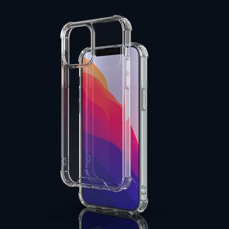 iPhone 13 Pro Max Kılıf Darbe Önleyici Anti Shock Özellikli Kamera Korumalı Silikon Alan Tech