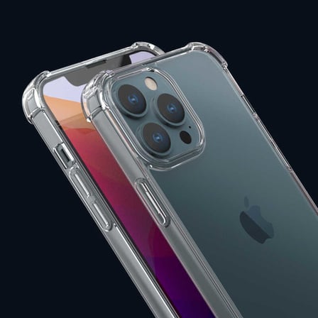 iPhone 13 Pro Max Kılıf Darbe Önleyici Anti Shock Özellikli Kamera Korumalı Silikon Alan Tech