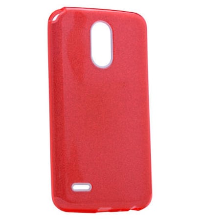 Lexroo LG Stylus 3 Kılıf Lexroo Shining Silikon - Kırmızı