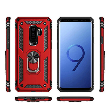 Galaxy S9 Plus Uyumlu Zore Vega Kapak-Siyah