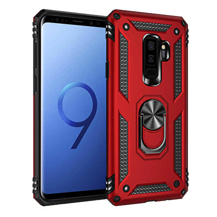 Galaxy S9 Plus Uyumlu Zore Vega Kapak-Kırmızı