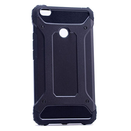 Huawei P9 Lite 2017 Silikon Armor Hybrid Zırh Kılıf