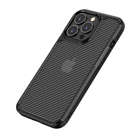 iPhone 13 Pro Uyumlu Zore İnoks Kılıf-Siyah