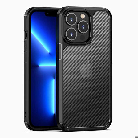 iPhone 13 Pro Max Uyumlu Zore İnoks Kapak-Siyah