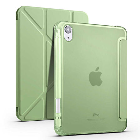 iPad Mini 2021 (6.Nesil) Kılıf Tri Folding Kalem Bölmeli Standlı Kılıf