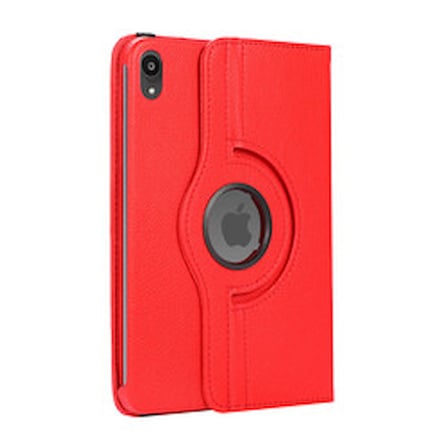 Lexroo iPad Mini 2021 (6.Nesil) Dönebilen Standlı Kılıf - Kırmızı