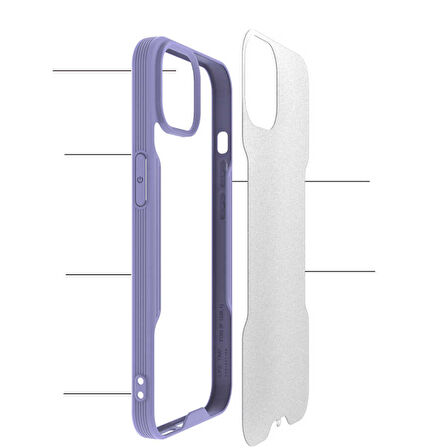 iPhone 13 Mini Uyumlu Zore Parfe Kılıf-Mavi