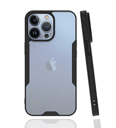 iPhone 13 Pro Uyumlu Zore Parfe Kılıf-Siyah