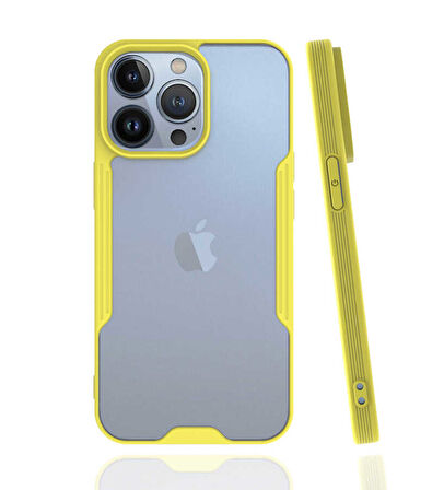 iPhone 13 Pro Uyumlu Zore Parfe Kılıf-Sarı