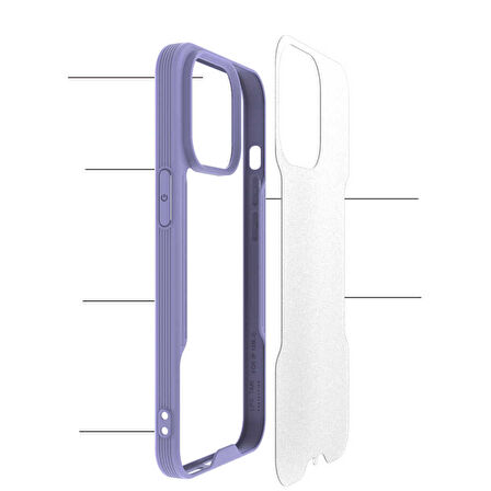 iPhone 13 Pro Uyumlu Zore Parfe Kılıf-Mavi