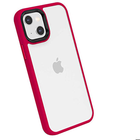 iPhone 13 Uyumlu ​​Zore Cann Kapak-Kırmızı