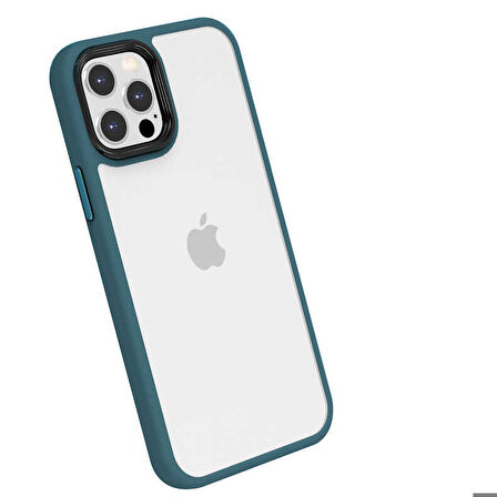 iPhone 13 Pro Uyumlu ​​Ensueno Cann Kapak-Yeşil