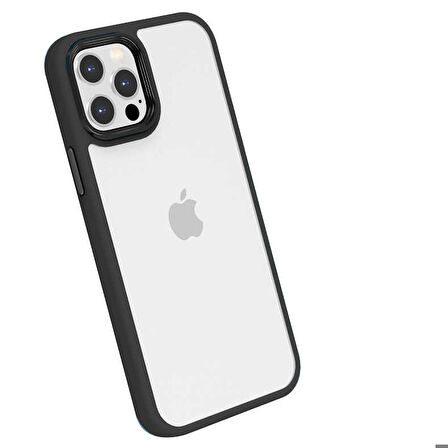 iPhone 13 Pro Max Uyumlu ​​Zore Cann Kapak-Siyah