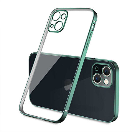 iPhone 13 Uyumlu Zore Gbox Kılıf-Koyu Yeşil